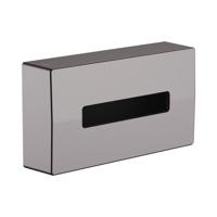 Hansgrohe Box Voor Make-Up Doekjes AddStoris Geborsteld Zwart Chroom - thumbnail