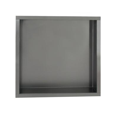 Inbouwnis Sanilux Napo Wand 30x30x7 cm Gunmetal Sanilux Inbouwnis Sanilux Napo Wand 30x30x7 cm Gunmetal Sanilux