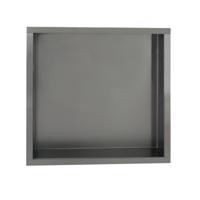 Inbouwnis Sanilux Napo Wand 30x30x7 cm Gunmetal Sanilux - thumbnail