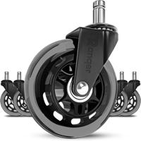 Ranqer gamestoel / bureaustoel wieltjes voor harde vloeren - thumbnail