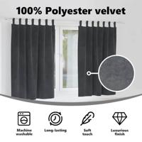 VidaXL Verduisterende gordijnen 2 pcs lichtgrijs 140 x 175 cm fluweel - thumbnail