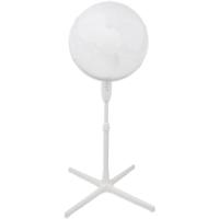 Krachtige Staande Ventilator 40W - Wit Aluminium - Verstelbaar - thumbnail