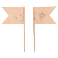 Prikkers Elegant Lush Blush Happy Birthday - 36 Stuks - thumbnail