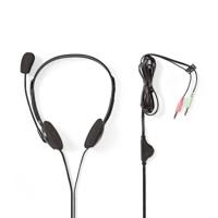 Nedis PC-Headset | On-Ear | Stereo | 2x 3.5 mm | 2 m | 1 stuks - CHST100BK CHST100BK - thumbnail