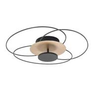 Highlight PlafondlampFiore zwart met goud - P6417.38 - thumbnail