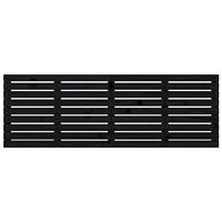 Hoofdbord wandmontage 166x3x63 cm massief grenenhout zwart - thumbnail