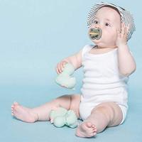 Hevea fopspeen orthodontisch natuurrubber Milky White 3-36 mnd - thumbnail