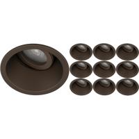 Inbouwspot 10 Pack - Sigmi Verno Pro - Rond - Brons - Kantelbaar - Zaagmaat 80mm Diameter 95mm - Incl. GU10 Fitting - thumbnail