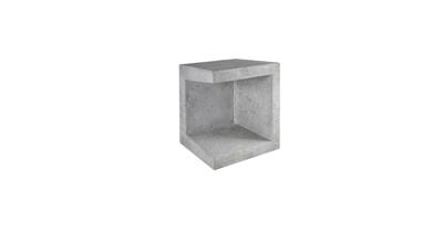 U-element hoek grijs 40x40x50 cm Gardenlux - Gardenlux