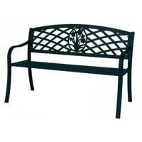 Express Richmond 2-zits metalen tuinbank zwart - thumbnail