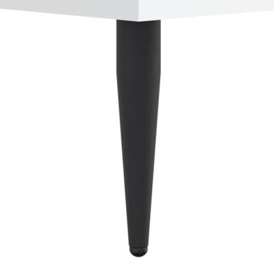 Bedframe bewerkt hout wit 90x200 cm Bedframe bewerkt hout wit 90x200 cm