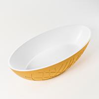 Vrijstaand Bad MONDIAZ HOLM 180x85cm Kleur Ocher / Talc - thumbnail