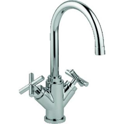 Paffoni Quattro Keukenmengkraan 3/8 inch flexibele slang 1 kraangat Chroom glans QTV180CR