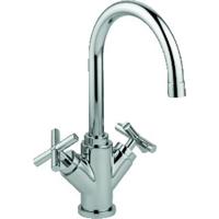 Paffoni Quattro Keukenmengkraan 3/8 inch flexibele slang 1 kraangat Chroom glans QTV180CR - thumbnail