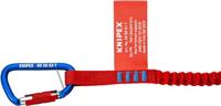Knipex Materiaalkarabijn | lengte 81 mm | met schroefsluiting | blauw gecoat | 1 stuk - 00 50 03 T BK 00 50 03 T BK - thumbnail
