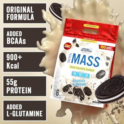 Applied Nutrition Critical Mass Original Cookies &apos;N&apos; Cream (6000 g) - thumbnail