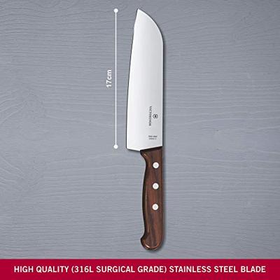 Victorinox 6.8500.17G Santoku mes Esdoorn
