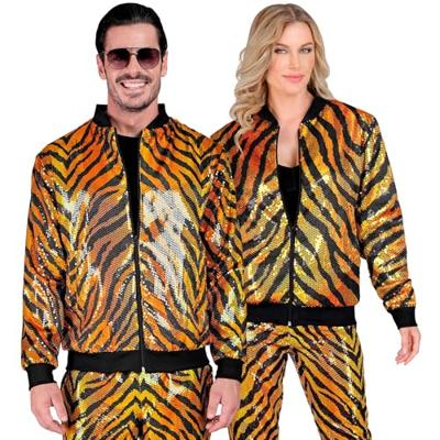 Pailletten Bomberjas Tijger Volwassenen