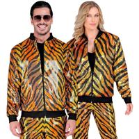 Pailletten Bomberjas Tijger Volwassenen - thumbnail