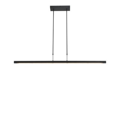 Masterlight Hanglamp eettafel - kantoorReal 3 130cm zwart - 2976-81-S-P-DW