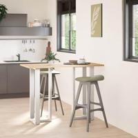 Bartafelpoten 2 st T-vormig 40x35x(100-101) cm staal wit - thumbnail