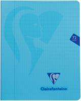 Clairefontaine schrift mimesys voor ft A5, 72 bladzijden, kaft in PP, geruit 4 x 8, geassorteerde kleuren - thumbnail