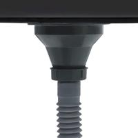 Gootsteen met afvoer en zwanenhals 75 x 40 x 15 cm roestvrij staal - thumbnail