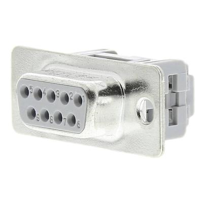 HARTING 09661186500 D-sub female connector 180 ° Aantal polen: 9 Snijklem 1 stuk(s)