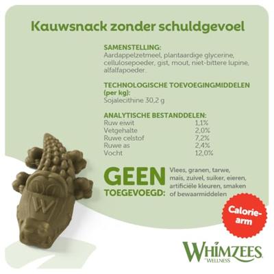 Whimzees Krokodil Large 6st - thumbnail