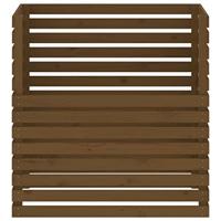 Compostbak 100x100x102 cm massief grenenhout honingbruin - thumbnail