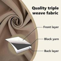 VidaXL Zwart-out gordijnen met ringen 2 pcs donkerbruin 260 x 140 cm - thumbnail