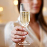 Champagneglas graveren - 4 stuks - thumbnail