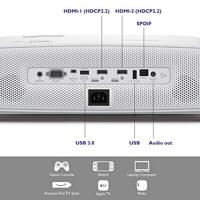 BenQ TK850 UHD thuisbioscoopprojector DPL 3840 x 2160 4K UHD 3000 ANSI 30000:1 HDMI USB,4K UHD met verbeterde DMD-chip,wit grijs,4K UHD con DMD chip aggiornato - thumbnail