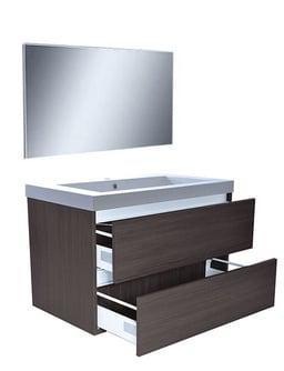 Badkamermeubelset Wiesbaden Vision 80x46 Grey Oak (2 laden)