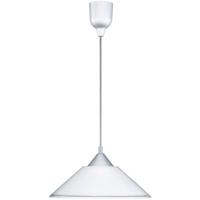 LED Hanglamp - Hangverlichting - Trion Dikon - E27 Fitting - Rond - Aluminium Wit - Kunststof - thumbnail