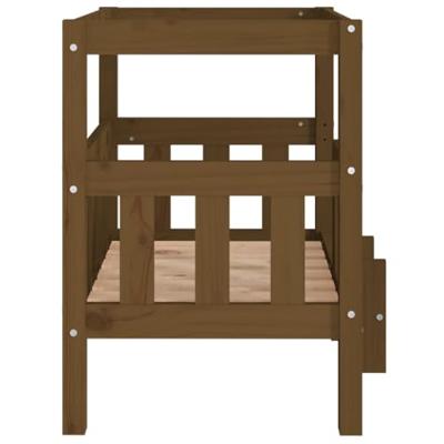 VidaXL Hondenmand 65,5x50,5x70 cm massief grenenhout honingbruin VidaXL Hondenmand 65,5x50,5x70 cm massief grenenhout honingbruin