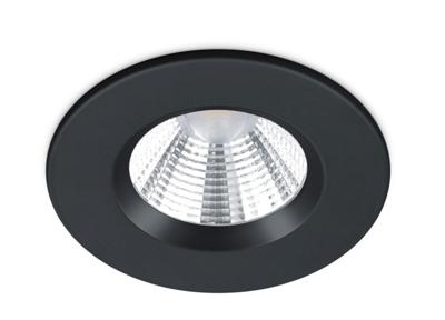 Trio Badkamer inbouwspotZagros met led rond zwart - 650710132