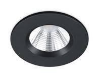 Trio Badkamer inbouwspotZagros met led rond zwart - 650710132 - thumbnail
