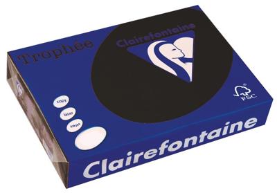 Clairefontaine Trophée Pastel, gekleurd papier, A4, 160 g, 250 vel, zwart