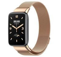By Qubix - Milanese bandje - Goud - Compatible met Xiaomi Smart Band 7 Pro - Compatible Xiaomi bandje - thumbnail