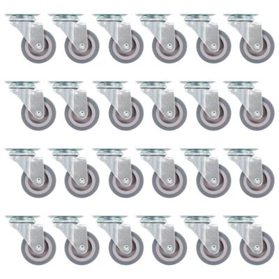 VidaXL Zwenkwielen 24 st 50 mm