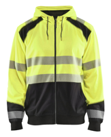Blåkläder Hooded Sweatshirt High-Vis 35462528 | High-Vis Geel/Zwart | Maat 3XL - 7330509609996 - thumbnail