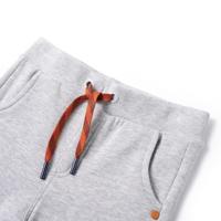 Kinderjoggingbroek 104 gemleerd grijs - thumbnail