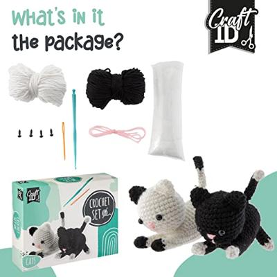 Craft ID Haakpakket katten 13x6.5x10.5cm - thumbnail