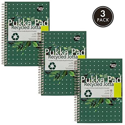Notitieboek pukka jotta a5 lijn 110pag 80gr gn | 3 stuks