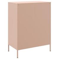 Dressoir 68x39x89 cm staal roze - thumbnail