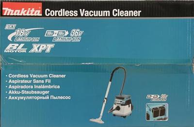 Makita dvc865lzx3 2x18 v stofzuiger voor de schoonmaakmarkt | zonder accu's en lader, in doos - dvc865lzx3