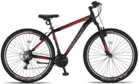 Umit 4 Motion MTB 27.5 Inch 47 cm Unisex 21V V Brakes Zwart/Rood - thumbnail