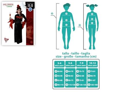 Kostuums voor Kinderen Vampiress 7-9 Jaar