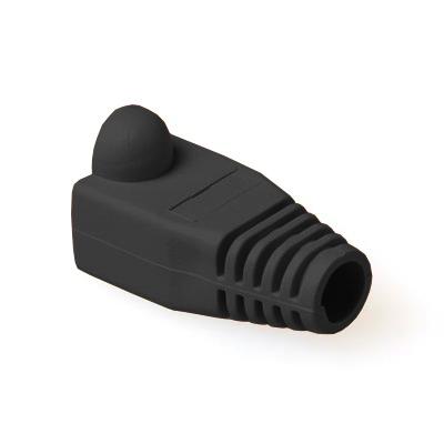 ACT TT4519 RJ45 Tule | 6,5 mm Kabel | Zwart | 25 stuks